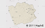 Shaded Relief Map of N'Zeto, cropped outside