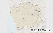 Shaded Relief Map of N'Zeto, lighten