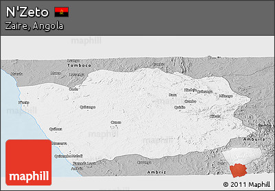 Gray Panoramic Map of N'Zeto
