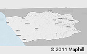 Gray Panoramic Map of N'Zeto, single color outside