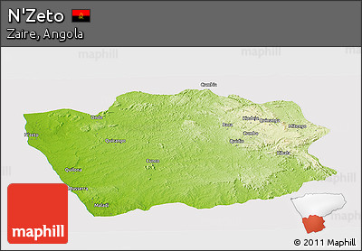 Physical Panoramic Map of N'Zeto, cropped outside