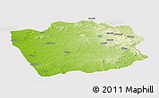 Physical Panoramic Map of N'Zeto, cropped outside