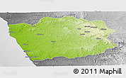 Physical Panoramic Map of N'Zeto, desaturated