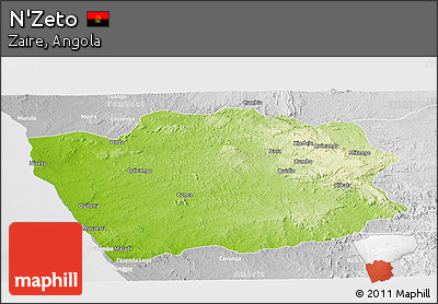 Physical Panoramic Map of N'Zeto, lighten, desaturated