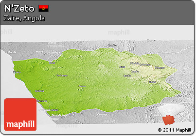 Physical Panoramic Map of N'Zeto, lighten, desaturated