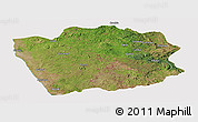 Satellite Panoramic Map of N'Zeto, cropped outside