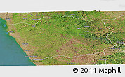 Satellite Panoramic Map of N'Zeto