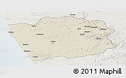 Shaded Relief Panoramic Map of N'Zeto, lighten