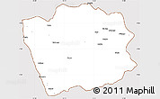 Classic Style Simple Map of N'Zeto, cropped outside