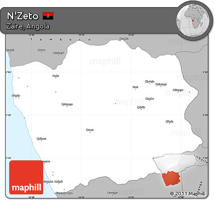 Gray Simple Map of N'Zeto