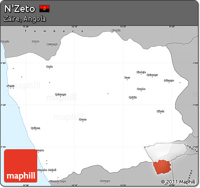 Gray Simple Map of N'Zeto