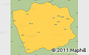 Savanna Style Simple Map of N'Zeto, cropped outside