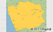 Savanna Style Simple Map of N'Zeto