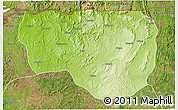 Physical 3D Map of Noqui, satellite outside