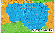 Political 3D Map of Noqui