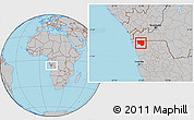 Gray Location Map of Noqui