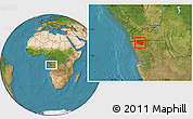 Satellite Location Map of Noqui