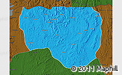 Political Map of Noqui, darken