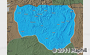 Political Map of Noqui, darken, semi-desaturated