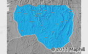 Political Map of Noqui, desaturated
