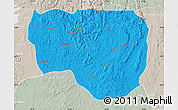 Political Map of Noqui, lighten, semi-desaturated