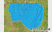 Political Map of Noqui, satellite outside