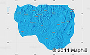Political Map of Noqui, single color outside