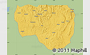 Savanna Style Map of Noqui, single color outside