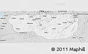 Silver Style Panoramic Map of Noqui