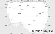 Silver Style Simple Map of Noqui