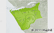 Physical 3D Map of Soyo, lighten, semi-desaturated