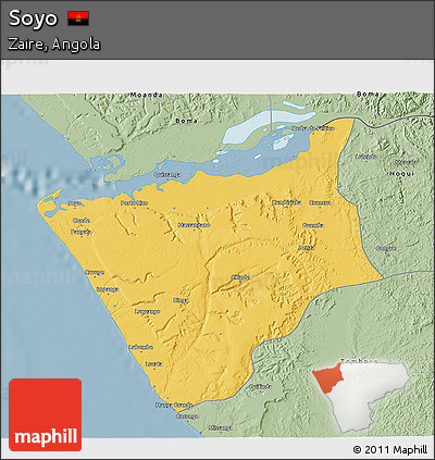 Savanna Style 3D Map of Soyo