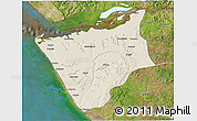 Shaded Relief 3D Map of Soyo, satellite outside