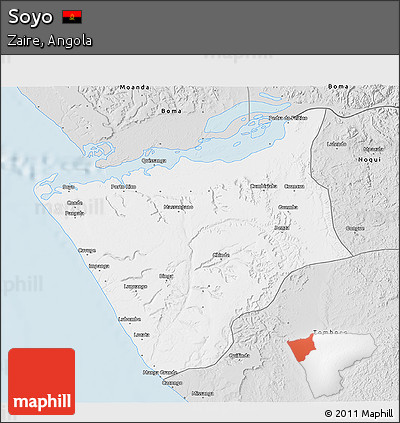 Silver Style 3D Map of Soyo