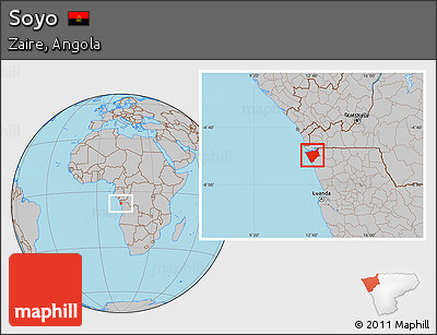 Gray Location Map of Soyo