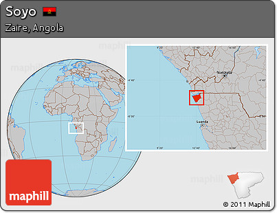 Gray Location Map of Soyo