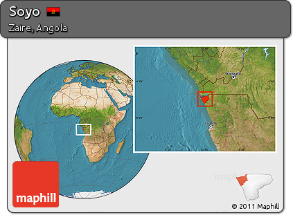 Satellite Location Map of Soyo