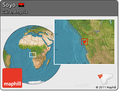Satellite Location Map of Soyo