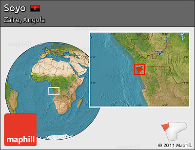 Satellite Location Map of Soyo
