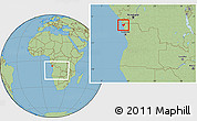Savanna Style Location Map of Soyo, within the entire country