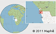 Savanna Style Location Map of Soyo, highlighted country