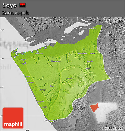 Physical Map of Soyo, desaturated
