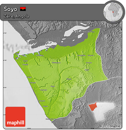 Physical Map of Soyo, desaturated