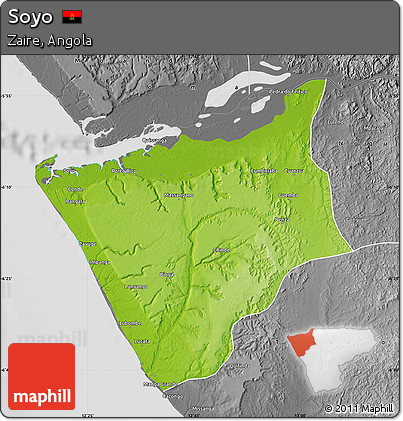 Physical Map of Soyo, desaturated