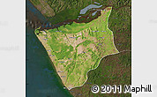 Satellite Map of Soyo, darken
