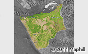 Satellite Map of Soyo, desaturated