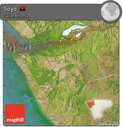 Satellite Map of Soyo