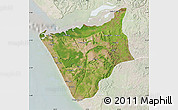 Satellite Map of Soyo, lighten