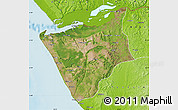 Satellite Map of Soyo, physical outside