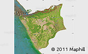 Satellite Map of Soyo, single color outside